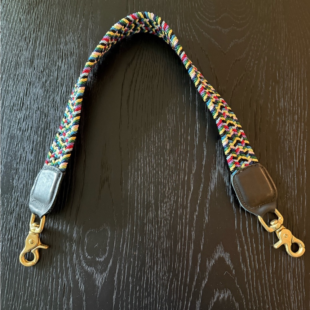CLARE V Multicolor Braided Strap